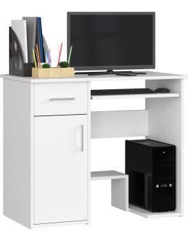 Volně stojící psací stůl Jay 90 cm bílý