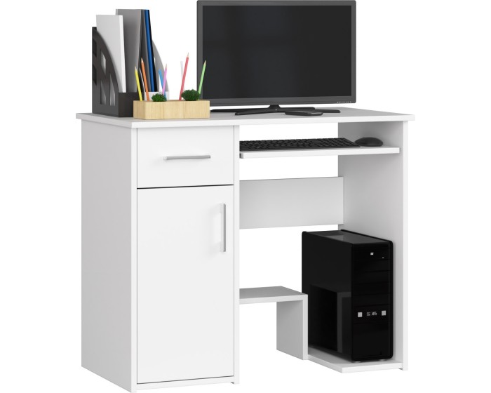 Volně stojící psací stůl Jay 90 cm bílý
