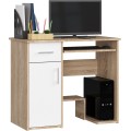 Volně stojící psací stůl Jay 90 cm dub sonoma/bílý