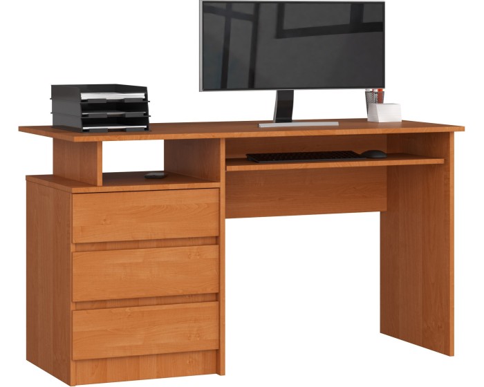 Volně stojící psací stůl CLP 135 cm olše