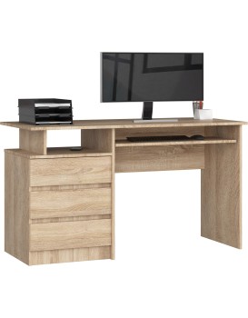 Volně stojící psací stůl CLP 135 cm dub sonoma