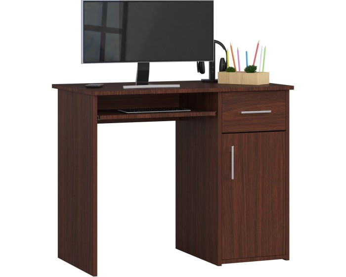 Volně stojící psací stůl Pin 90 cm wenge