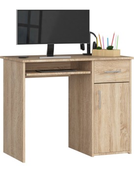 Volně stojící psací stůl Pin 90 cm dub sonoma
