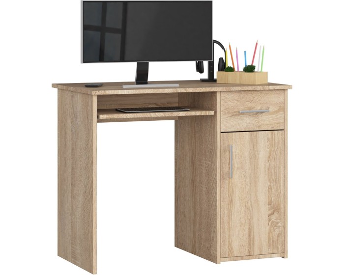 Volně stojící psací stůl Pin 90 cm dub sonoma