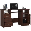 Volně stojící psací stůl Ana 124 cm wenge