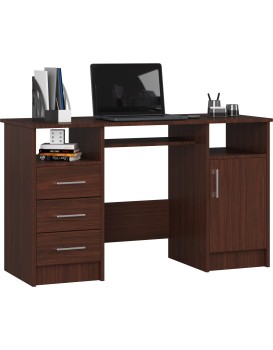 Volně stojící psací stůl Ana 124 cm wenge