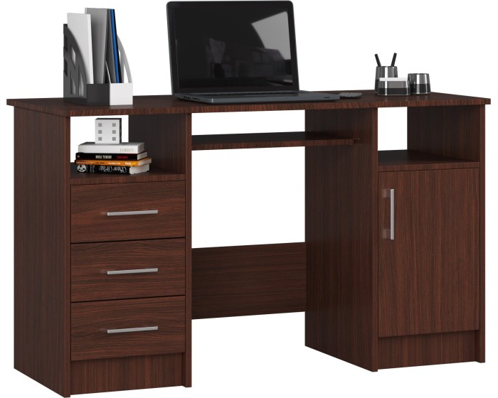 Volně stojící psací stůl Ana 124 cm wenge