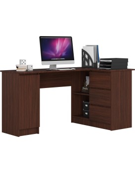Rohový psací stůl B20 155 cm wenge pravý
