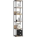 Industriální regál Lamon 40 cm černý/dub sonoma