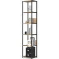 Industriální regál Lamon 40 cm černý/dub sonoma