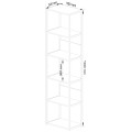 Industriální regál Lamon 50 cm černý/dub artisan