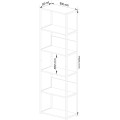 Industriální regál Lamon 60 cm černý/dub craft