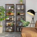 Industriální regál Lamon 60 cm černý/dub craft