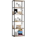 Industriální regál Lamon 60 cm černý/dub sonoma