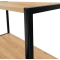 Industriální regál Lamon 80 cm černý/dub craft