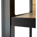 Industriální regál Lamon 80 cm černý/dub craft