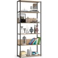 Industriální regál Lamon 80 cm černý/dub sonoma