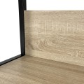 Industriální regál Lamon 80 cm černý/dub sonoma