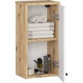 Závěsná koupelnová skříňka Fin 30 cm dub artisan/bílá