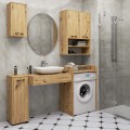 Závěsná koupelnová skříňka Fin 30 cm dub artisan