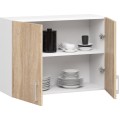 Kuchyňská závěsná skříňka W 80 cm D2 Artus bílá/sonoma