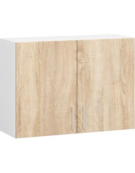 Kuchyňská závěsná skříňka W 80 cm D2 Artus bílá/sonoma