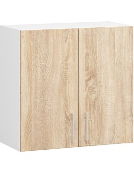 Kuchyňská závěsná skříňka W 60 cm D2 Artus bílá/sonoma