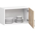 Kuchyňská závěsná skříňka W 60cm Artus bílá/sonoma