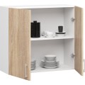 Kuchyňská závěsná skříňka W 80cm D2 H720 Artus bílá/sonoma