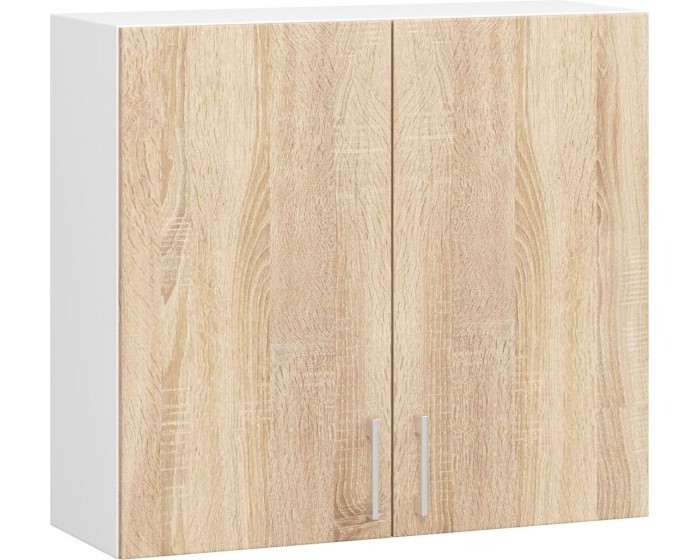 Kuchyňská závěsná skříňka W 80cm D2 H720 Artus bílá/sonoma