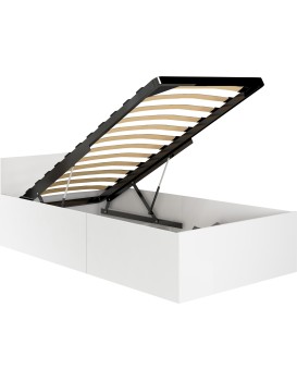 Postel CLP 90x200 cm s roštem bílá