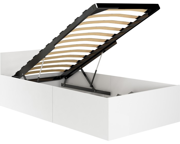Postel CLP 90x200 cm s roštem bílá