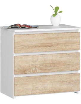 Komoda CL3 60 cm bílá/dub sonoma