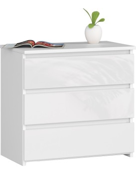 Komoda CL3 60 cm bílá lesk