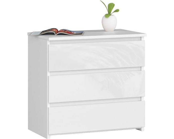 Komoda CL3 60 cm bílá lesk