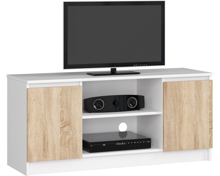 TV stolek Tonon 120 cm bílý/sonoma