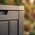 Zahradní úložný box Ezra 113 L černý