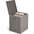Zahradní úložný box Ezra 113 L šedý