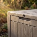 Zahradní úložný box Ezra 117 L šedý
