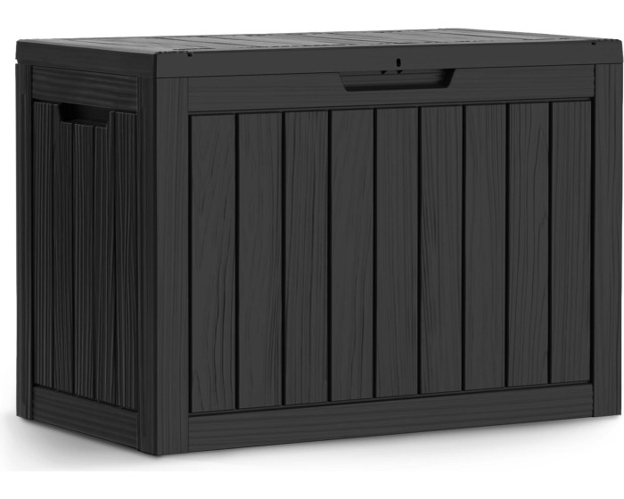 Zahradní úložný box Ezra 170 L černý