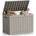 Zahradní úložný box Ezra 170 L šedý