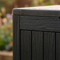Zahradní úložný box Ezra 272 L černý