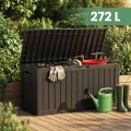 Zahradní úložný box Ezra 272 L černý