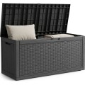 Zahradní úložný box Ezra 340 L černý