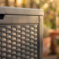 Zahradní úložný box Ezra 340 L černý