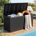 Zahradní úložný box Ezra 340 L černý