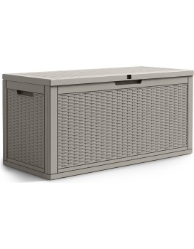 Zahradní úložný box Ezra 340 L šedý