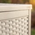 Zahradní úložný box Ezra 340 L šedý