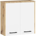 Závěsná koupelnová skříňka Fin 60 cm dub artisan/bílá