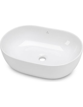 Keramické umyvadlo na desku ELIPSE 49 cm lesklé bílé 
